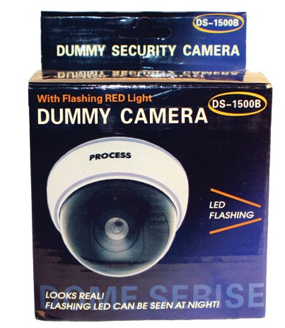 Dummy Dome Camera With Led, White Body