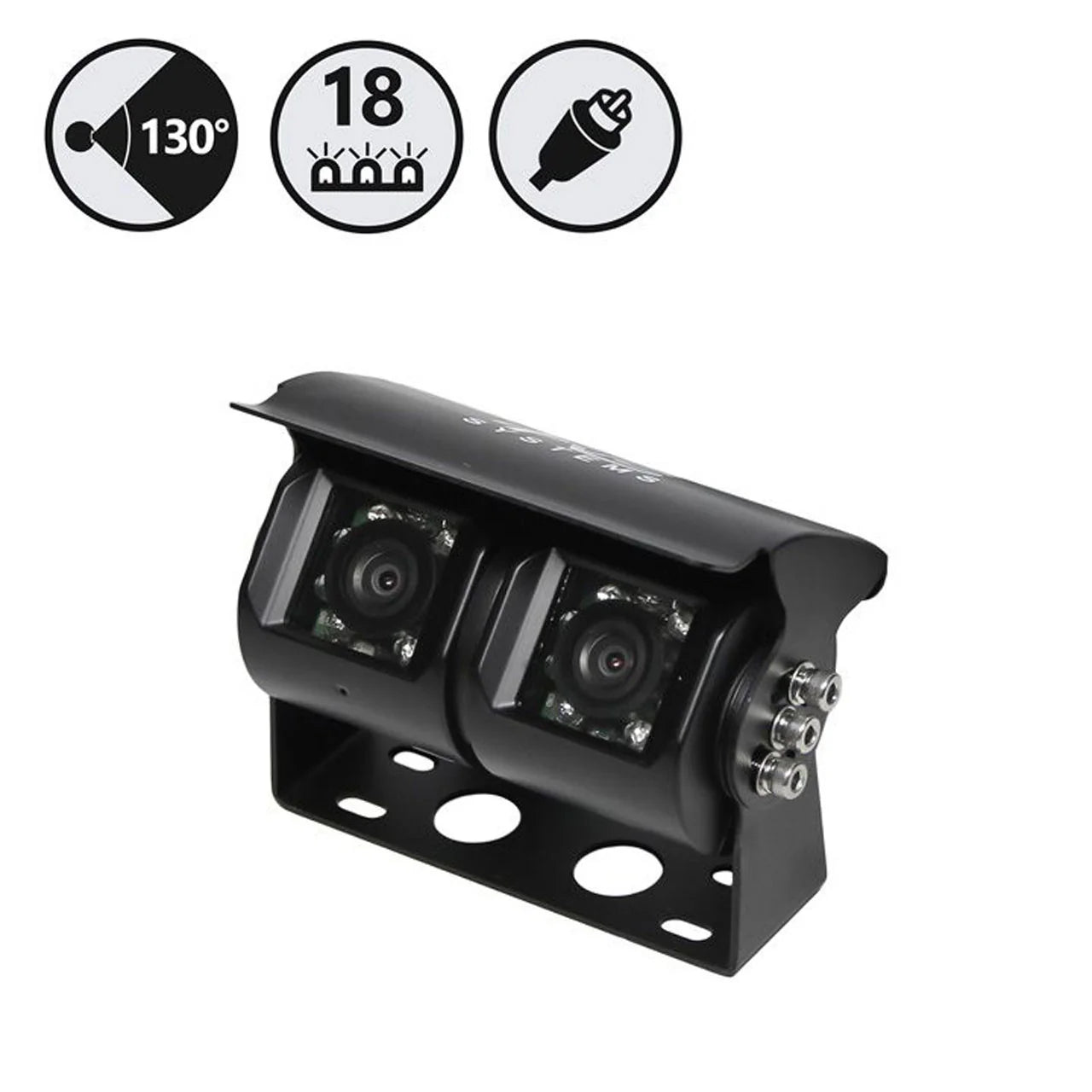 Dual Lens Backup Camera, 2 x 33&