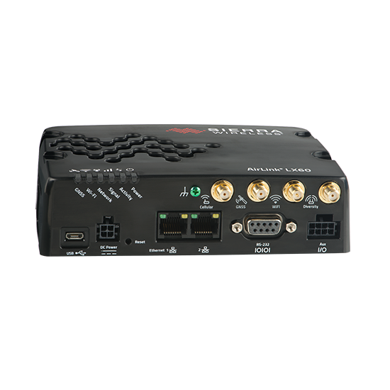 LX60, 4G LTE Router, North America, Wi-Fi+GNSS+Telemetry, includes 1-year AirLink Complete