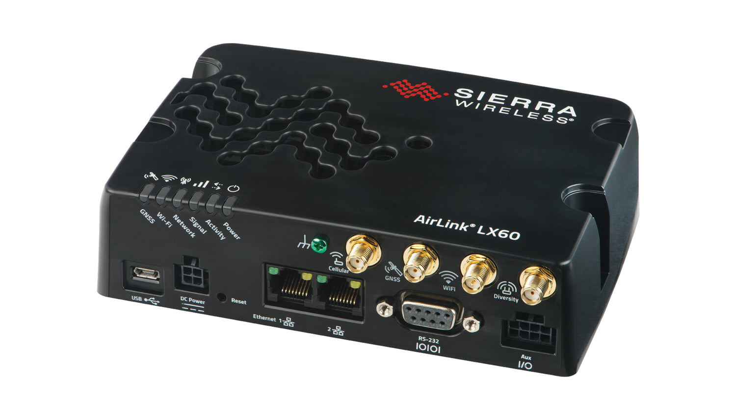 Sierra sans fil AirLink LX60 | Routeur Dual Gigabit Ethernet LTE - Câble d&