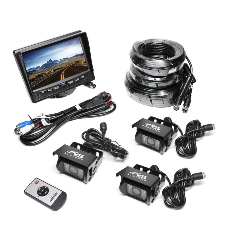 Rear View Safety Backup Camera System | Three Camera Setup (RVS-770615-NM)