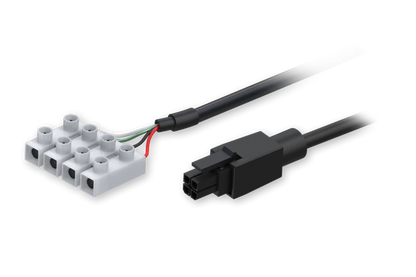 Power cable wit 4-way screw terminal