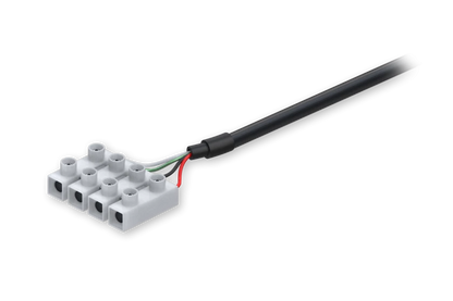 Power cable wit 4-way screw terminal